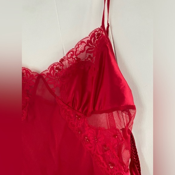 NWT Vintage Y2K Silk Victoria’s Secret Babydoll Pink Tag Sexy Sheer Set Thong - Picture 7 of 16